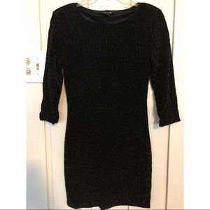 Forever 21 Black and Gold Sparkle Dress